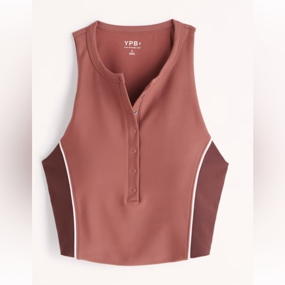 NWOT Abercrombie YPB SculptLUX Plunge Henley Slim Tank / small - Picture 2 of 11